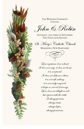 Orchid Cascade Wedding Programs
