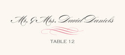 Ornate Line Flourish 0637 Place Cards