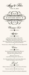 Oval Flourish Wedding Menus