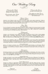 Paisley Power Corner Wedding Programs