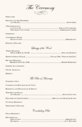 Paisley Power Corner Wedding Programs