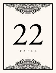 Paisley Power Table Numbers