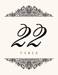 Paisley Power Table Numbers