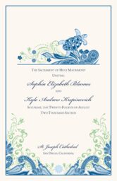 Paisley Turtle  Wedding Programs