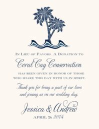 Paisley Palm Tree Donation Cards