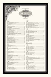 Paisley Power Monogram Seating Charts