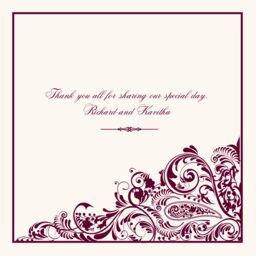 Pompous Peacock (Square) Wedding Programs