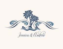 Paisley Palm Tree Thank You Notes