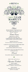 Passionate Peacock Wedding Menus