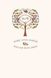 Peaceful Autumn 03 Wedding Programs