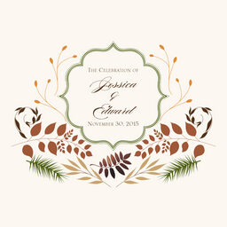 Peaceful Autumn 04  Wedding Programs