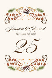 Peaceful Autumn 01 Table Numbers