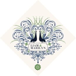 Passionate Peacock Favor Tags