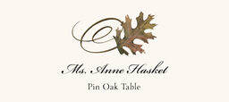 Assorted Swirly Leaves  Place Cards