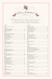 Pink Tea Rose  Seating Charts