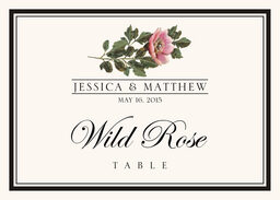 Assorted Flowers and Monogram  Table Names