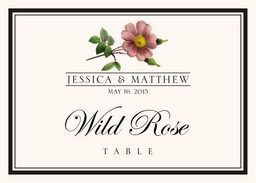 Assorted Flowers and Monogram  Table Names