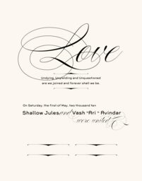 Poem Love Wedding Certificates