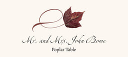 Assorted Twisty Leaves  Place Cards