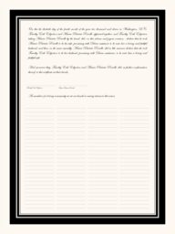 Quaker Simple Justified  Wedding Certificates