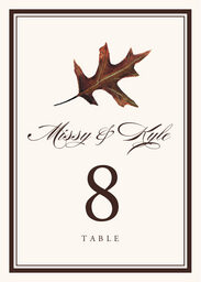 Colorful Leaves Assortment 01 Table Numbers