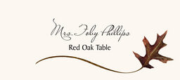 Assorted Wispy Leaves  Place Cards