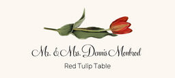 Assorted Flowers  Place Cards