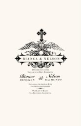 Orthodox Eagle & Cross  Wedding Programs