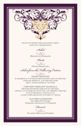 Sankofa Heart 01 Wedding Menus