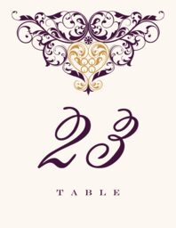 Sankofa Heart 02 Table Numbers