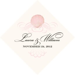 Seashell Scallop Swirl Favor Tags