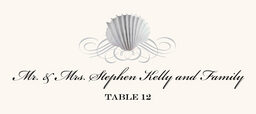 Seashell Scallop Swirl Place Cards