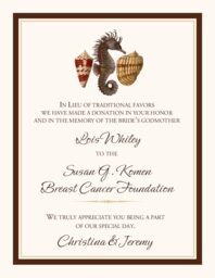 Seahorse Pattern Donation Cards