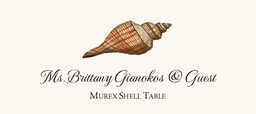 Seashell Assortment  Place Cards
