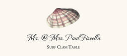 Seashell Assortment  Place Cards