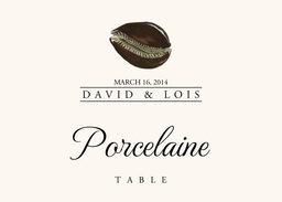 Seashell Assortment  Table Names