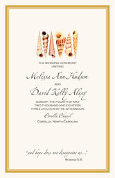 Seashell Pattern 09  Wedding Programs