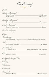 Seashell Pattern 09  Wedding Programs