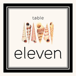 Seashell Pattern 09 Table Numbers