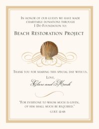 Seashell Flourish 03  Donation Cards