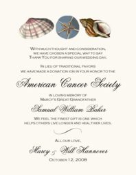 Seashell Pattern 14 Donation Cards