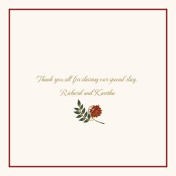 Shadi (Square)  Wedding Programs