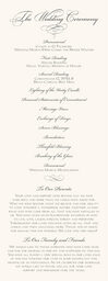 Silver Claddagh Border Wedding Programs