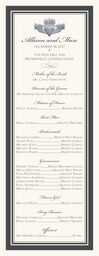 Silver Claddagh Border Wedding Programs