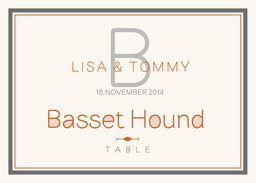 Brownstone Monogram 15 Table Names