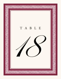 Simple Elegance Table Numbers
