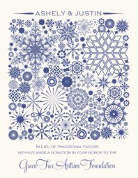 Snow Chrystal Donation Cards