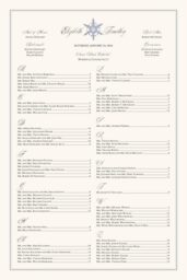 Snowflake 01 Seating Charts