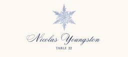 Snowflake 06  Place Cards