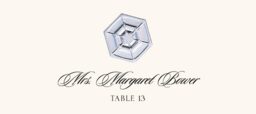 Snowflake Assortment  Place Cards